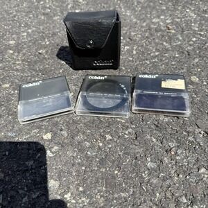 Cokin Filters Lot Of 3 With Hard Case And Soft Carrying‎ Case